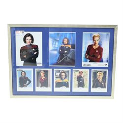 Ten Star Trek prints, including limited edition prints by James Cukr, 20th Anniversary lithograph, Dynamic Forces lithographs, signed Women of Star Trek print, all framed, etc largest 112cm x 83cm