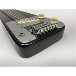 Artisan lap steel plank guitar in metallic black L74cm