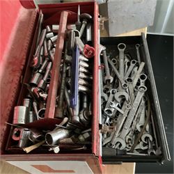 Two Craftsman toolboxes with tools such as sockets, Craftsman spanner sets and other  - THIS LOT IS TO BE COLLECTED BY APPOINTMENT FROM DUGGLEBY STORAGE, GREAT HILL, EASTFIELD, SCARBOROUGH, YO11 3TX