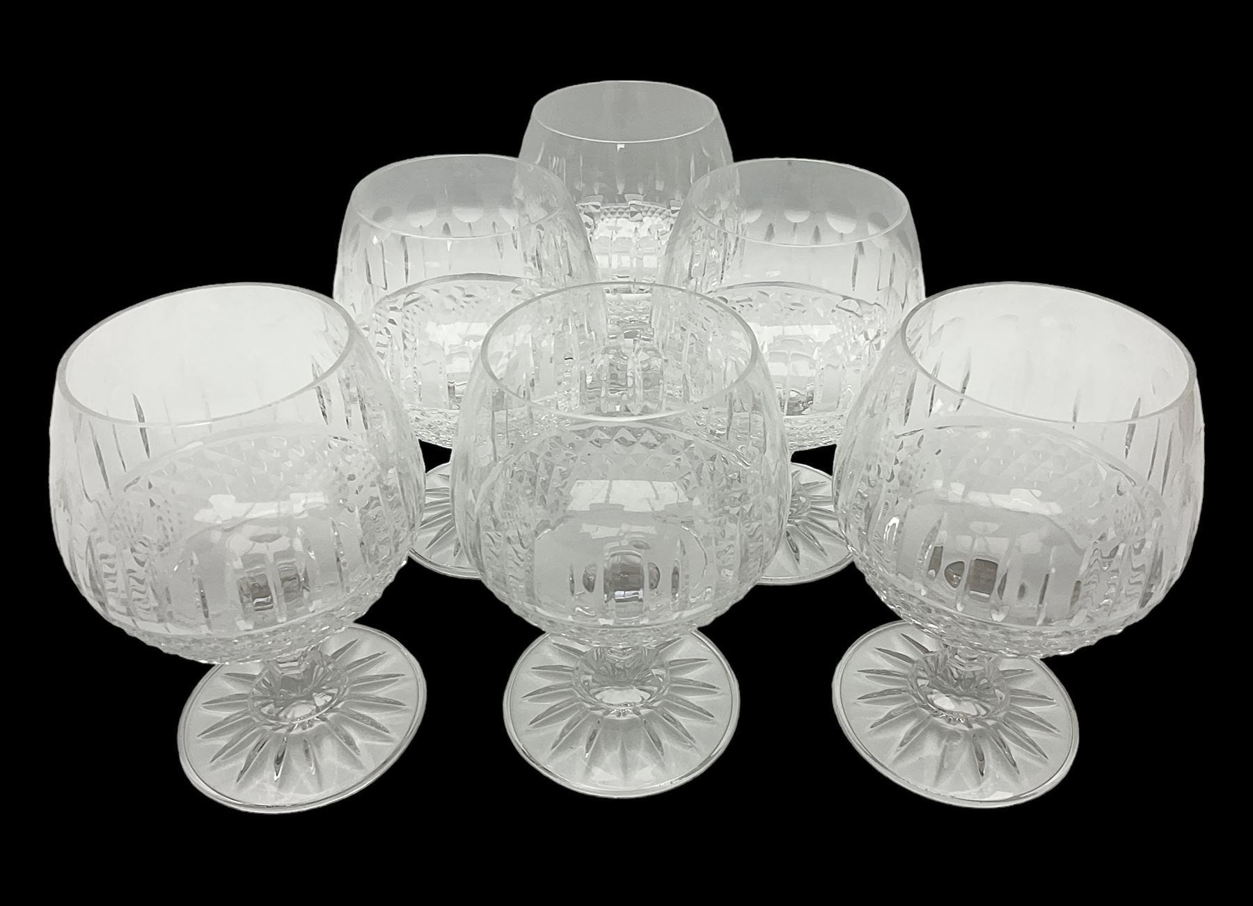 Set of six Waterford Colleen brandy glasses, H13cm