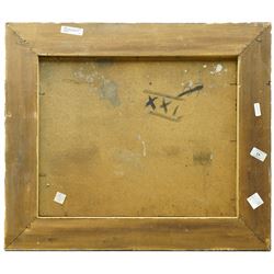 Continental School (20th century): Abstract with Overlapping Discs, pair of oils on board indistinctly signed 38cm x 48cm (2)