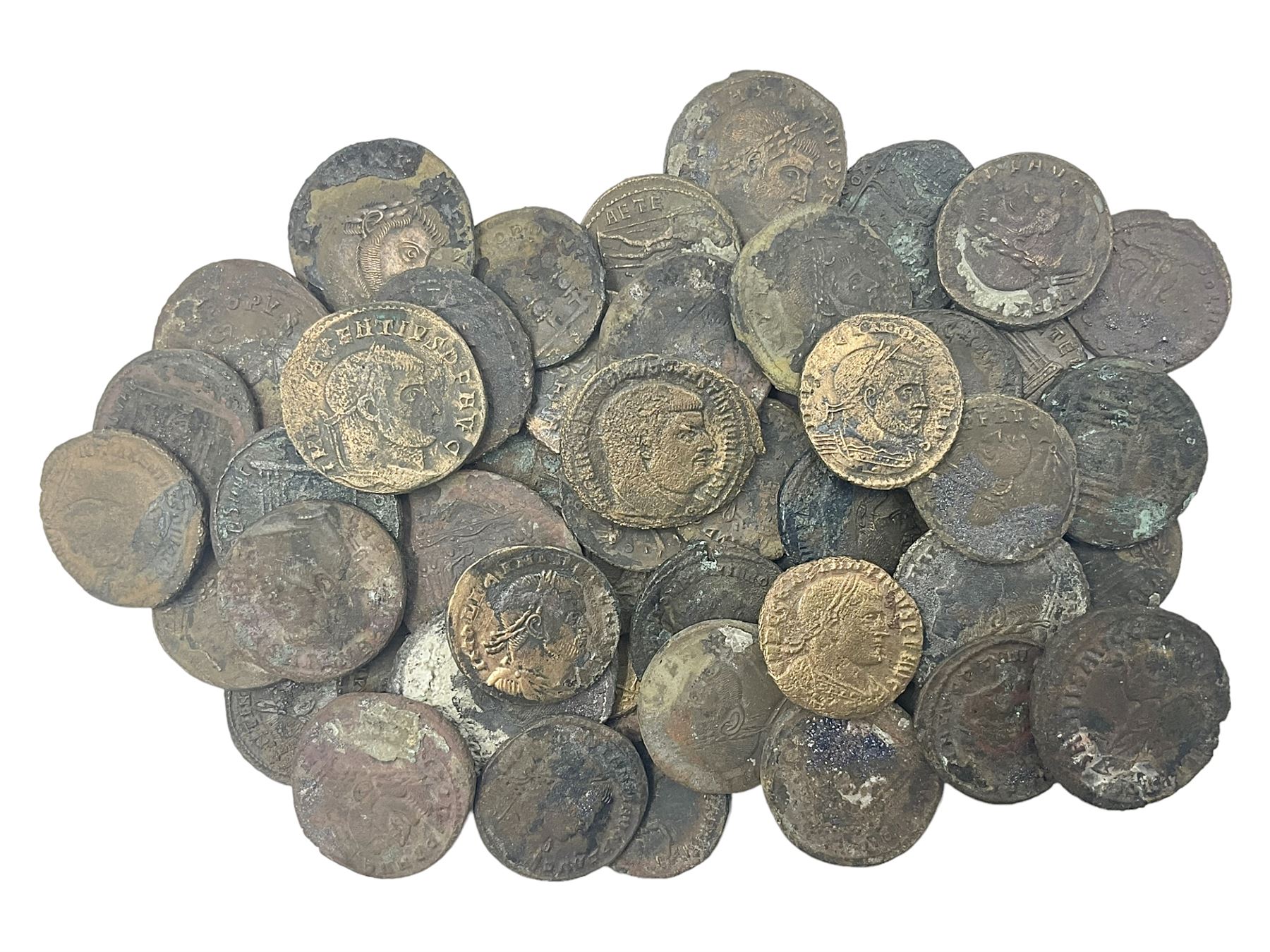 Roman Imperial Coinage, Constantine the Great, Maxentius, and further bronze folles circa 294-317AD, various mints (50)