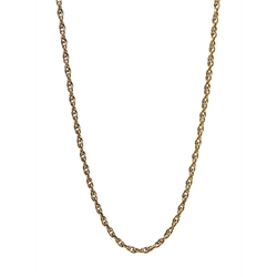 Gold chain necklace stamped 9k. 8.8gm