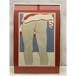 Georg Rauch (Austrian 1924-2006): 'Amanda's on my Mind', screenprint signed titled and numbered 1/250 in pen 72cm x 49cm