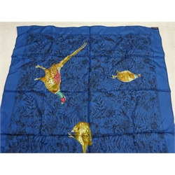  Jacqmar silk scarf with Carriage design by Thinkell, three equestrian silk scarves and two with Pheasant & nautical designs (7)  