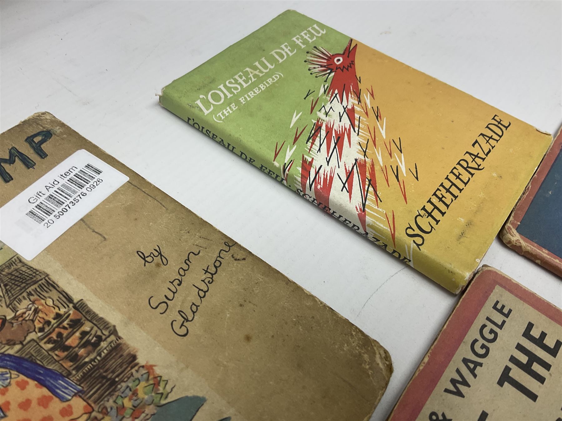 Joyce Dennys, Puffin Twink & Waggle 'at the seaside', 'at the fair' and 'at home', together with Susan Gladstone 'Bruno and His Friend Chimp' and L'Oiseau de Feu (Firebird) 'Scheherazade'