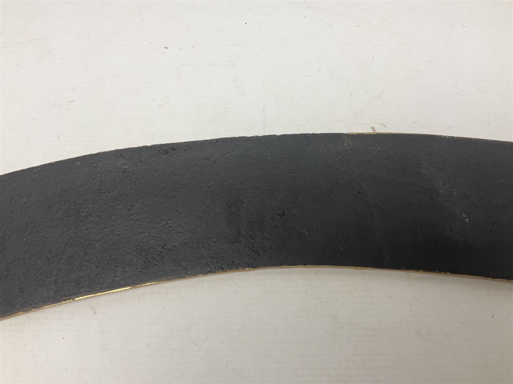 Cast iron Flying Scotsman arched railway type sign, L70cm