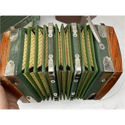 The Viceroy Junior Model Accordion in case, together with a Scandalli piano accordion 