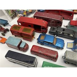 Various makers - Matchbox Superkings Snorkel Fire-Engine No.K-39 and King Size Scammell Tipper Truck No.K-19; both boxed; and large quantity of unboxed, playworn and repainted models by Dinky, Corgi, Lesney, EFE, Micromachines etc