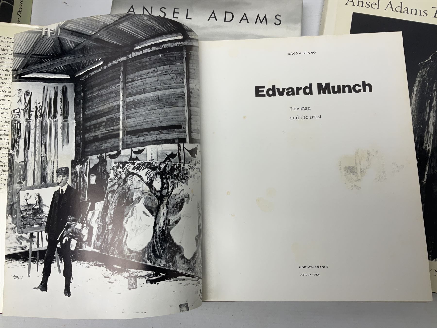 Fourteen assorted photography and art reference books, to include Edvard Munch, Rodin, Brett Weston, Ansel Adams, etc