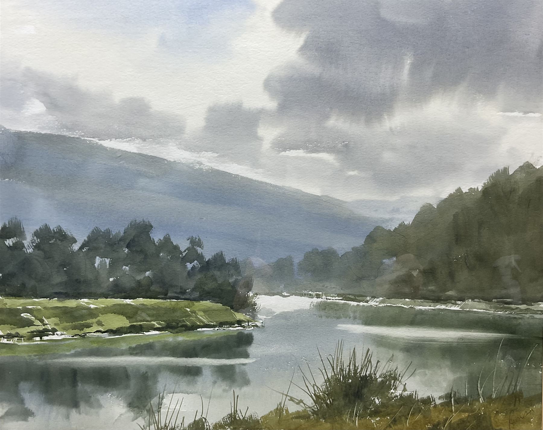 Alan Fenton (British 1927-2000): Landscape, watercolour signed 37cm x 47cm