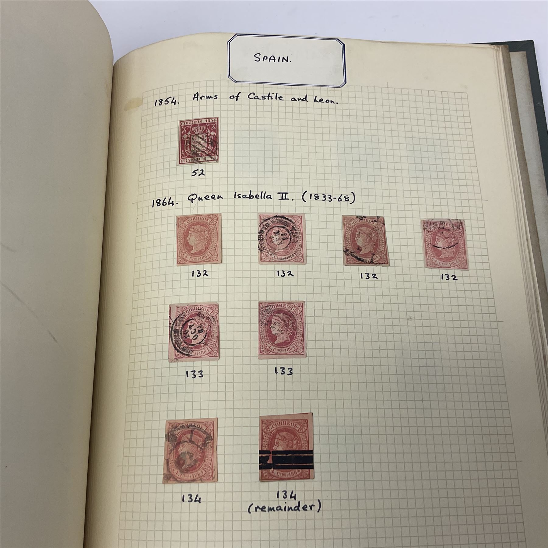 World stamps including Andorra, Austria with 1858 and later issues, Belgium with imperfs and later, Belgium, Cuba, Czechoslovakia, Denmark, Ireland, France, Germany with Hamburg, Lubeck, Oldenburg, Saxony etc, Greece, Hungary, the Netherlands, Spain etc, housed in two albums 