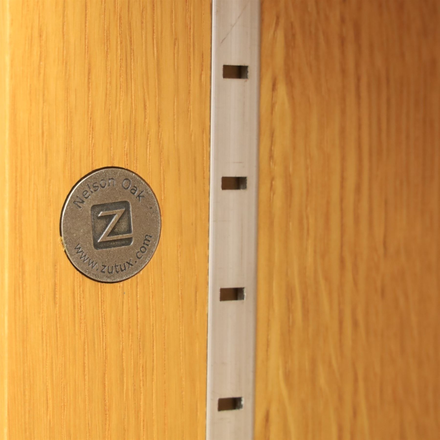 Contemporary Oak small bookcase, adjustable shelving