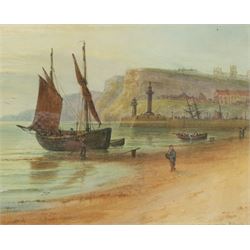 John Francis Branegan (British 1843-1909): 'Whitby Sunrise', watercolour signed and titled 19cm x 23cm