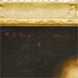 Follower of Diego Velázquez (Spanish 1599-1660): Half Length Portrait of King Philip IV of Spain, 18th century oil on canvas indistinctly inscribed 'R.G. fece da Velazquez' 62cm x 51cm