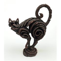 An Edge Sculpture by Matt Buckley, modelled as a cat, with marks to base, H37cm. 