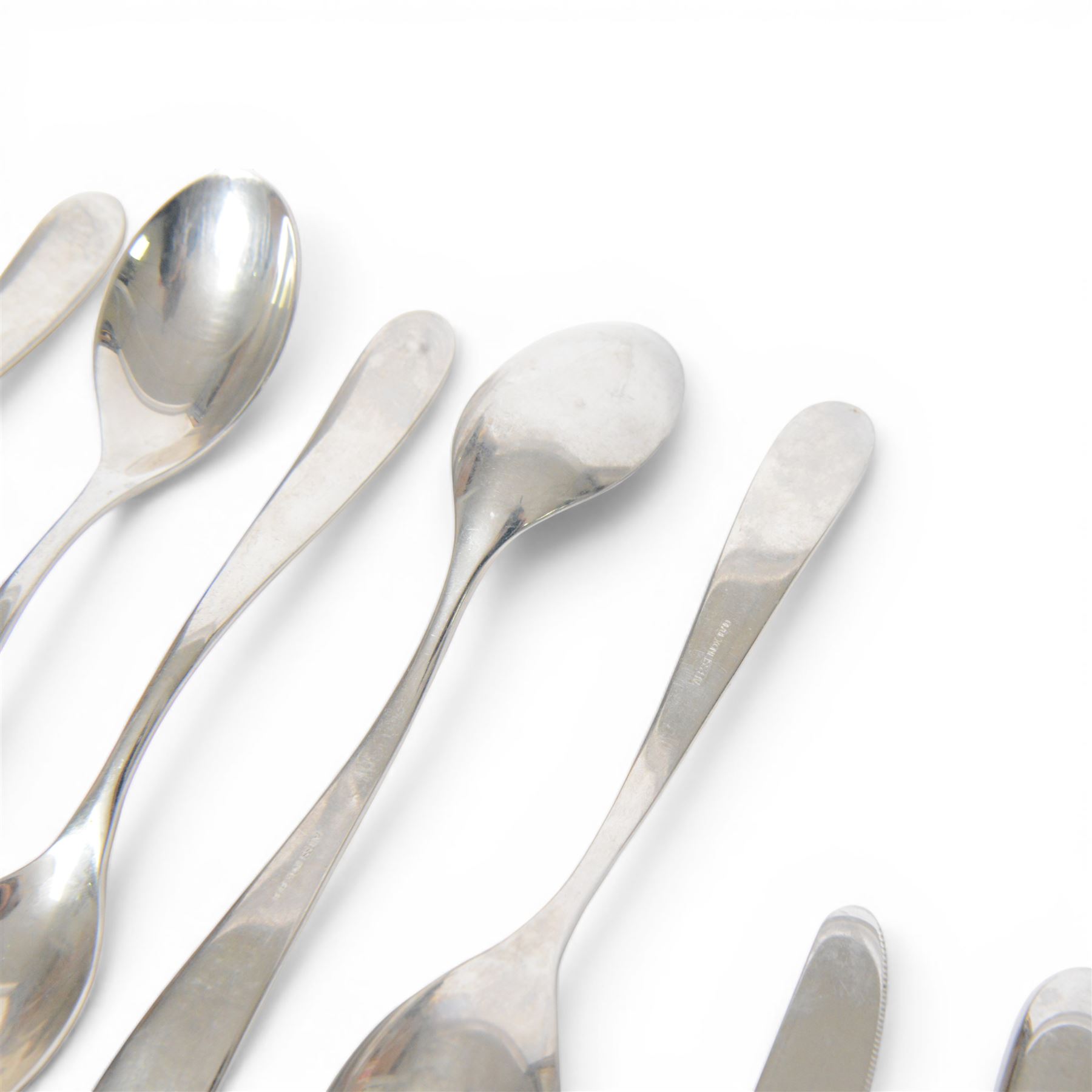 Alessi Nuovo Milano cutlery eight setting, designed by Ettore Sottsass