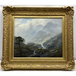 George Blackie Sticks (British 1843-1900): A Glencoe Stream, oil on canvas signed and dated 1891, 37cm x 44cm