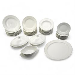 Royal Copenhagen White Full Lace dinner 