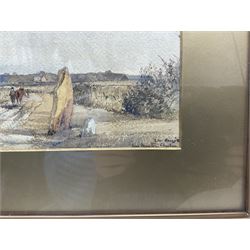 Edward Hargitt (Scottish 1835-1895): 'Near Moreton - Cheshire', watercolour signed and titled 18cm x 34cm 