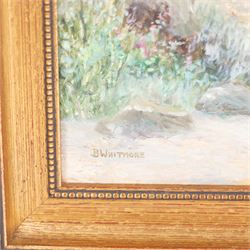 Barbara Whitmore (Whitby 20th century): River Views, pair oils on board signed 55cm x 73cm (2)