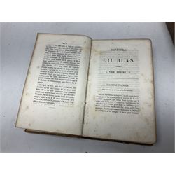  Coelebs; In Search of a Wife, fifth edition in two leather bound volumes London 1809, together with Tome Troisieme; Histoire De Gils Blas De Santillane, two leather bound volumes Paris 1831 and Dramatic Miscellanies one leather bound volume London 