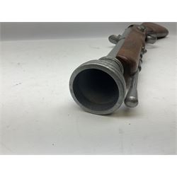 Webley Mark III .22 Sports Starting Pistol, top venting, with bakelite grips, boxed with instructions; and a reproduction Georgian Tower flintlock blunderbuss (2)
