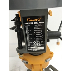 Power G five speed bench top pillar drill