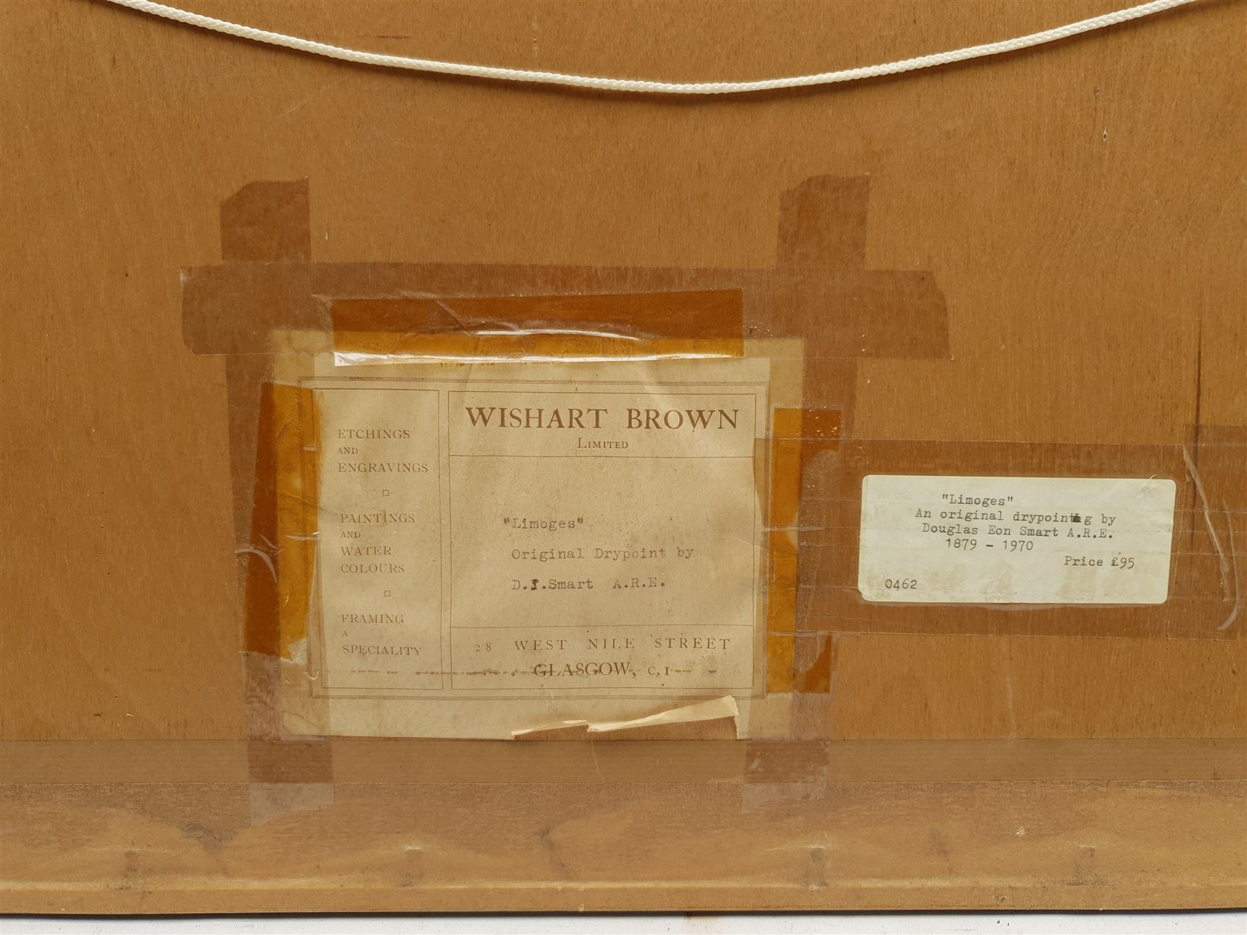 Douglas Ian Smart (British 1879-1970): 'Limoges', drypoint etching signed in pencil, titled verso on gallery label; Romain Malfliet (Belgian 1910-2006): Busy Continental River, etching signed titled and numbered 43/100 in pencil; and a further Scottish coastal etching signed Walter Towers, max 24cm x 68cm (3)