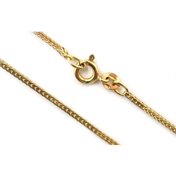  9ct gold snake chain necklace hallmarked  