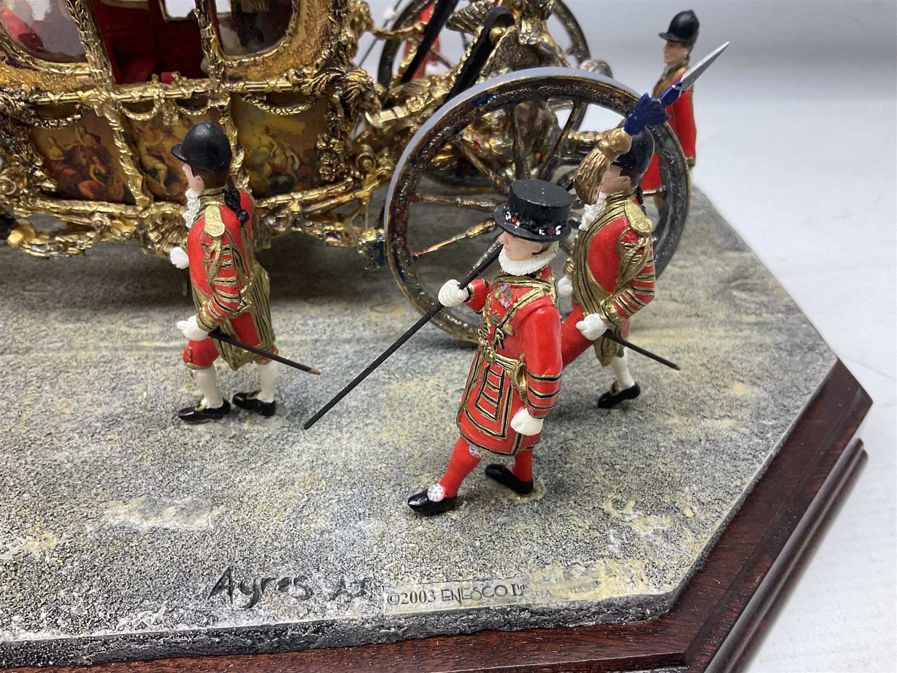 Border Fine Arts The Coronation 1953, model No. B0810, and sculpted by Ray Ayres, limited edition 150/350, with original box and certificate, L70cm  