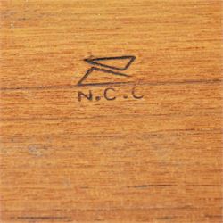 Teak tray by Shigemichi Aomine for National Crafts Council, Japan, 1960s, W55cm