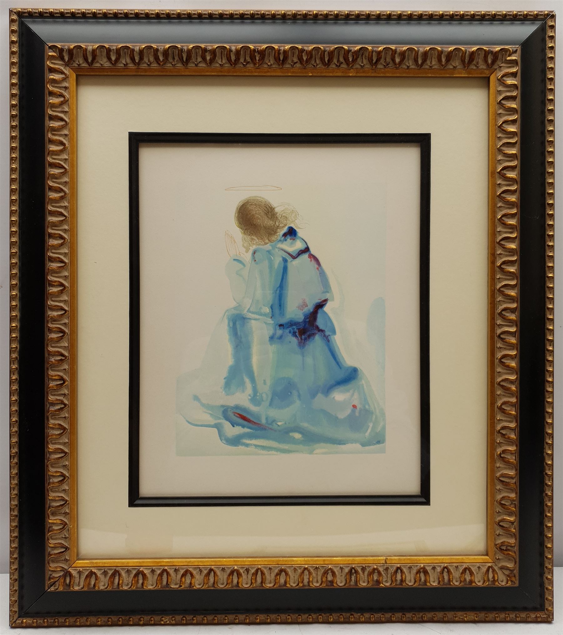 Salvador Dalí (Spanish 1904-1989): 'The Angel' - Paradise II (Michler & Löpsinger 1107), woodcut pub. 1960-64 with COA 24cm x 19cm