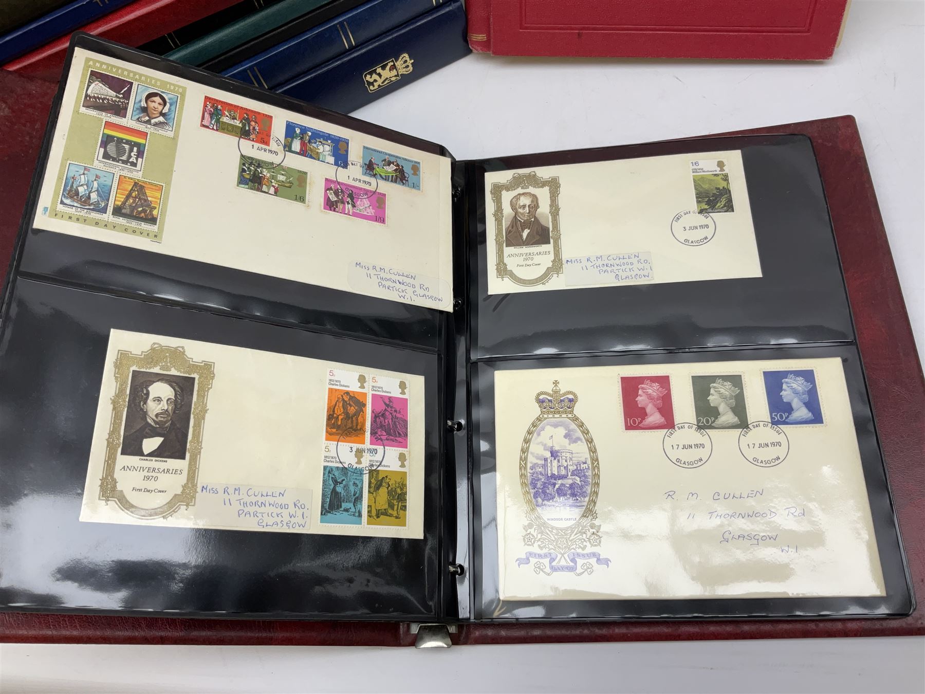 Great British and World stamps, including Trinidad and Tobago, Israel, Ireland, New Zealand, Jamaica etc, housed in various albums, folders and stockbooks, in one box