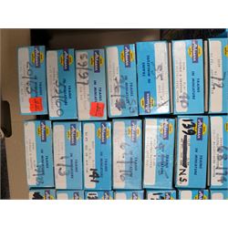 Large collection of HO scale Athearn kit built rolling stock, boxed