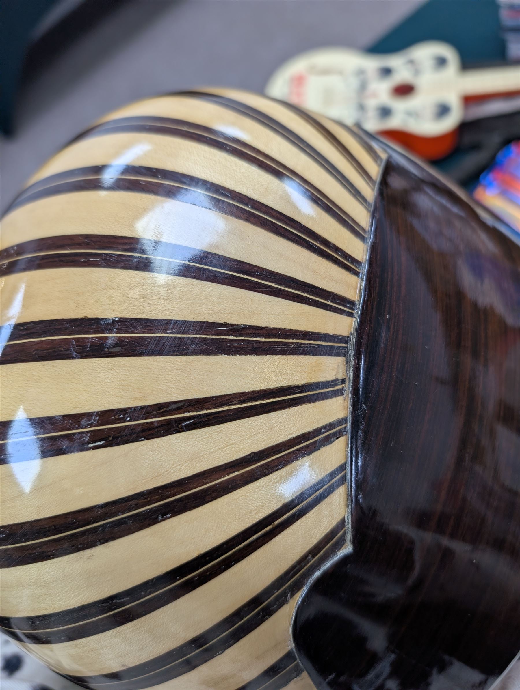 Modern bowl-back eight string bouzouki, L98cm