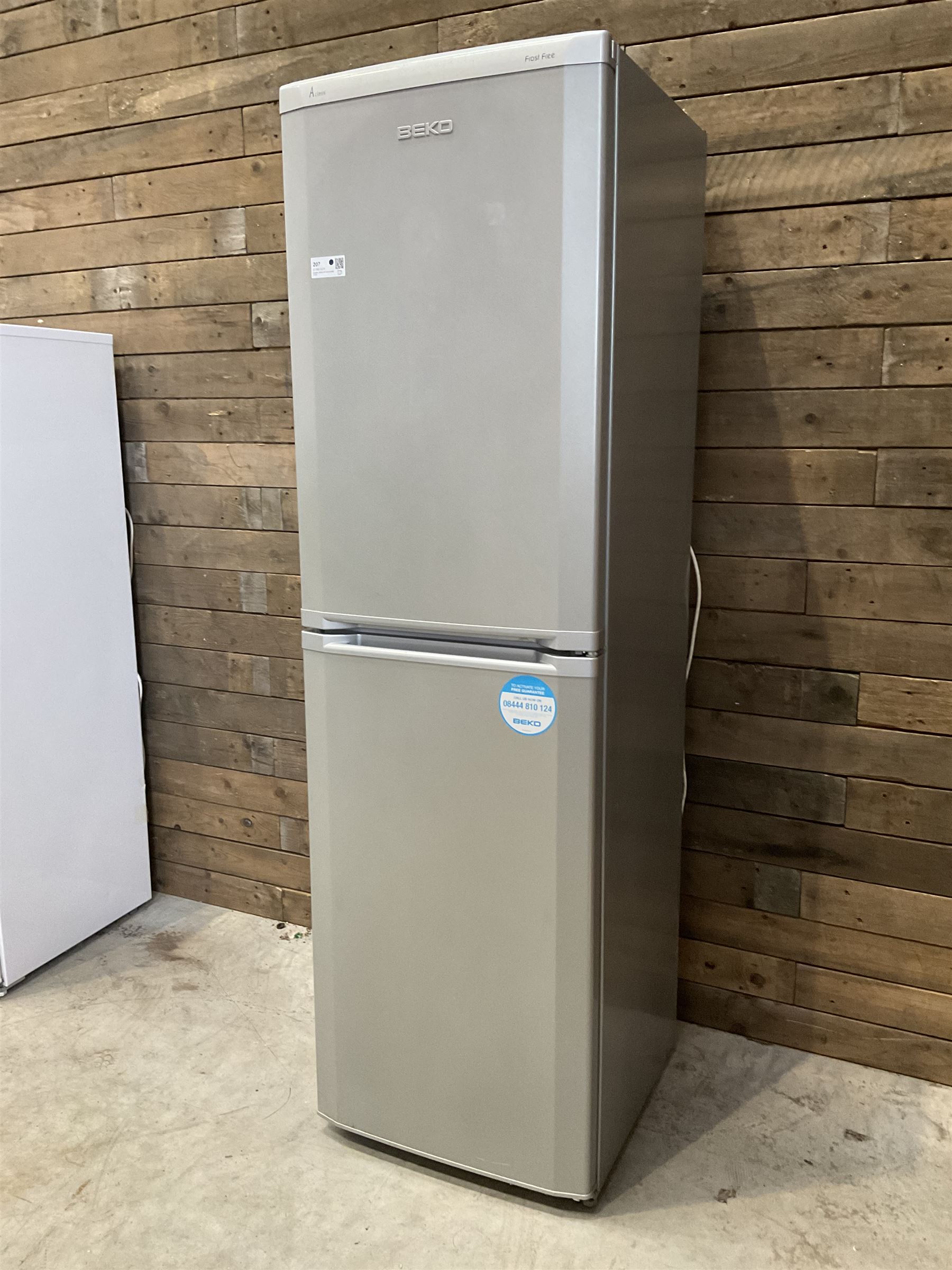 Beko half and half fridge freezer