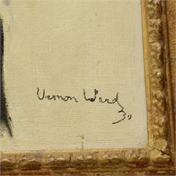 Vernon Ward (British 1905-1985): Portrait of a Manchester Terrier, oil on board signed and dated '30, 45cm x 29cm 
