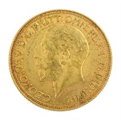 King George V 1929 gold full sovereign c