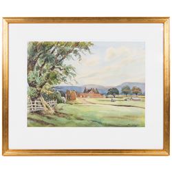 Alec Wright (British 1900-1981): Stokely Views and others, six watercolours variously signed and inscribed verso, approx 40cm x 30cm (6)