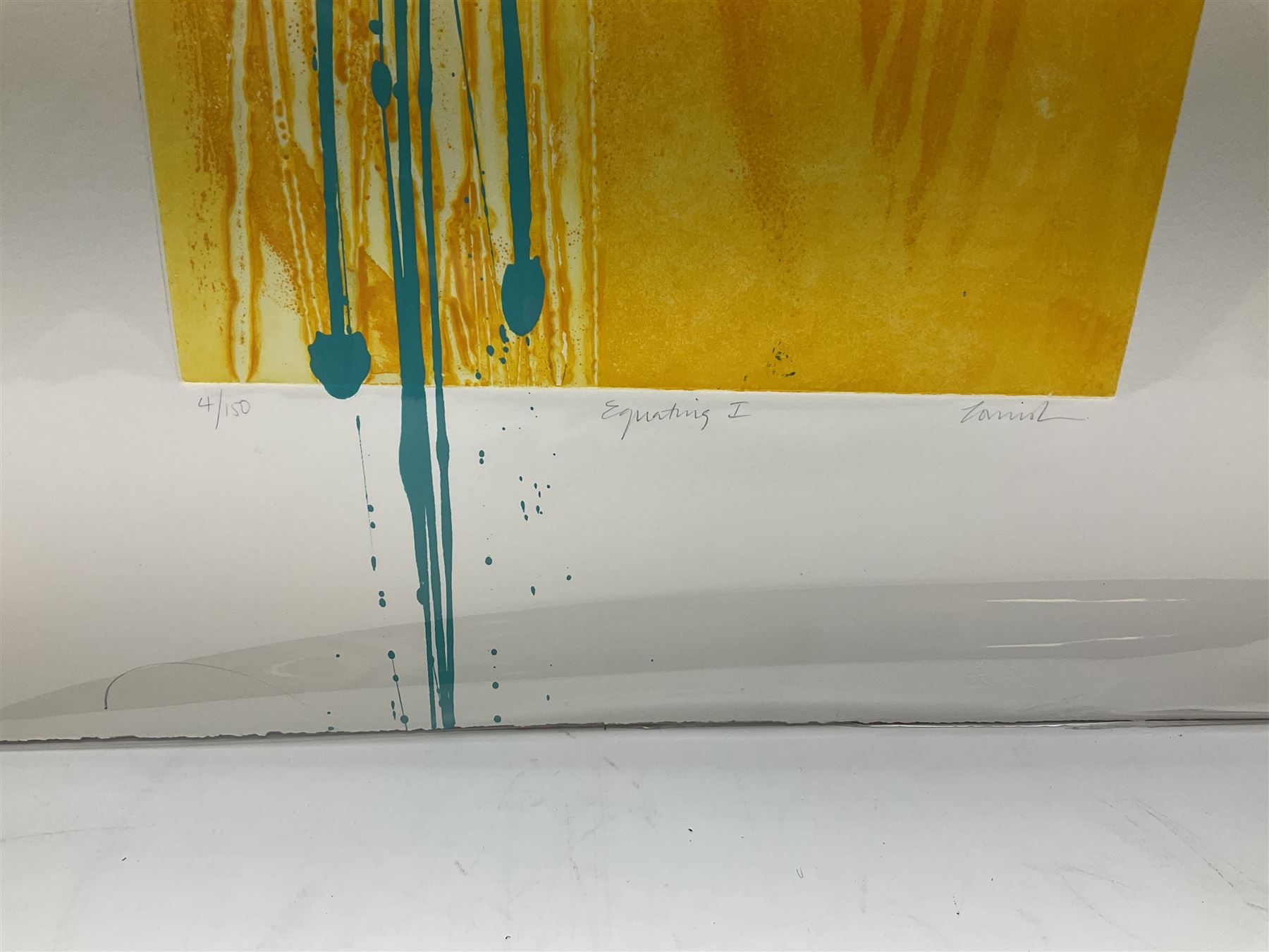 Charlotte Cornish (British 1967-): 'Equating I', screenprint signed titled and numbered 4/150 in pencil 76cm x 47cm (unframed)