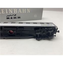 Kleinbahn HO gauge - thirteen passenger coaches - five 398 2.Klasse Eurofima Reisezugwagen; four OBB 387/1 D-Zugwagen; two 385 Schlafwagen; and two 370 Personenwagen 2 achsig; all boxed (13)