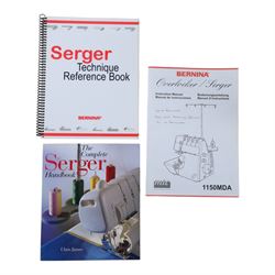 Bernina Overlocker sewing machine with manual and carry case