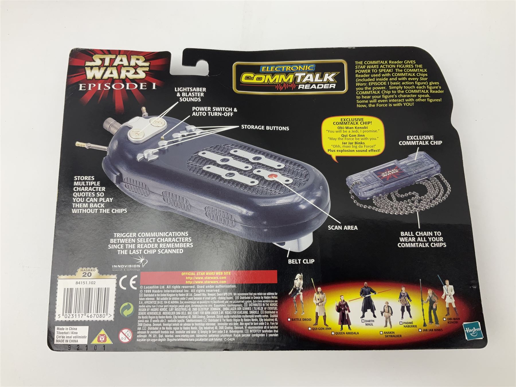 Star Wars - twenty-five 1998/1999 Star Wars Episode One figures and accessory sets by Hasbro in original card backed packaging; both Collection 1 and 2 with Electronic Commtalk reader for each figure's commtalk chip.