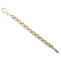  18ct gold link chain bracelet, hallmarked  