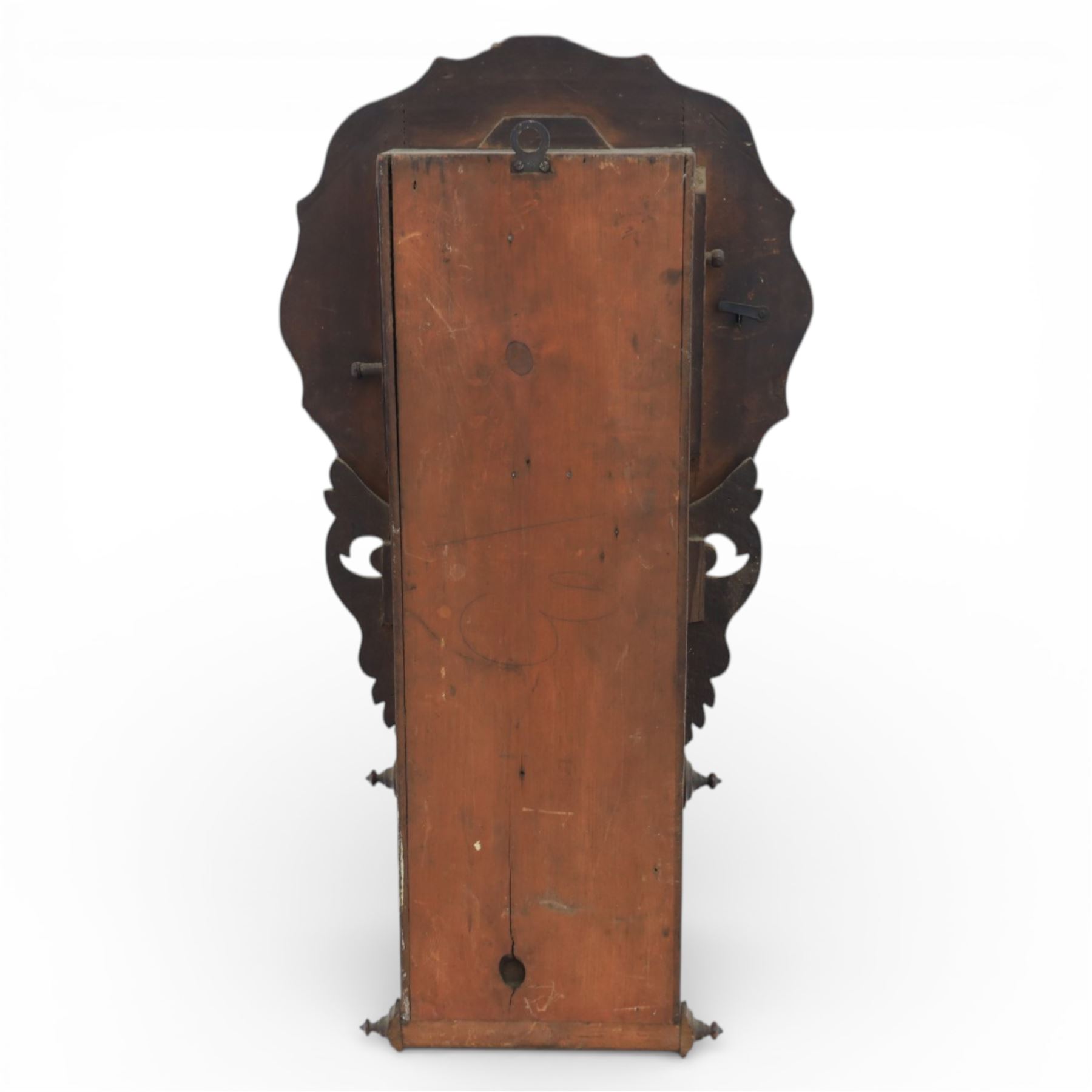 G.B. Dixon of York - drop dial wall clock, 83cm