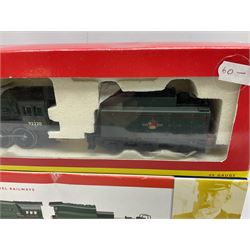 Hornby '00' gauge - NRM Collection Merchant Navy Class 4-6-2 locomotive 'Ellerman Lines' No.35029; boxed with slip case; LNER Class A4 4-6-2 locomotive 'Mallard' No.4468; boxed; and Class 9F 2-10-0 locomotive 'Evening Star' No.92220; boxed (3)