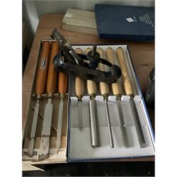 Ryobi router table with router, dewalt biscuit joiner with biscuits, joiners books, clamps etc  - THIS LOT IS TO BE COLLECTED BY APPOINTMENT FROM DUGGLEBY STORAGE, GREAT HILL, EASTFIELD, SCARBOROUGH, YO11 3TX