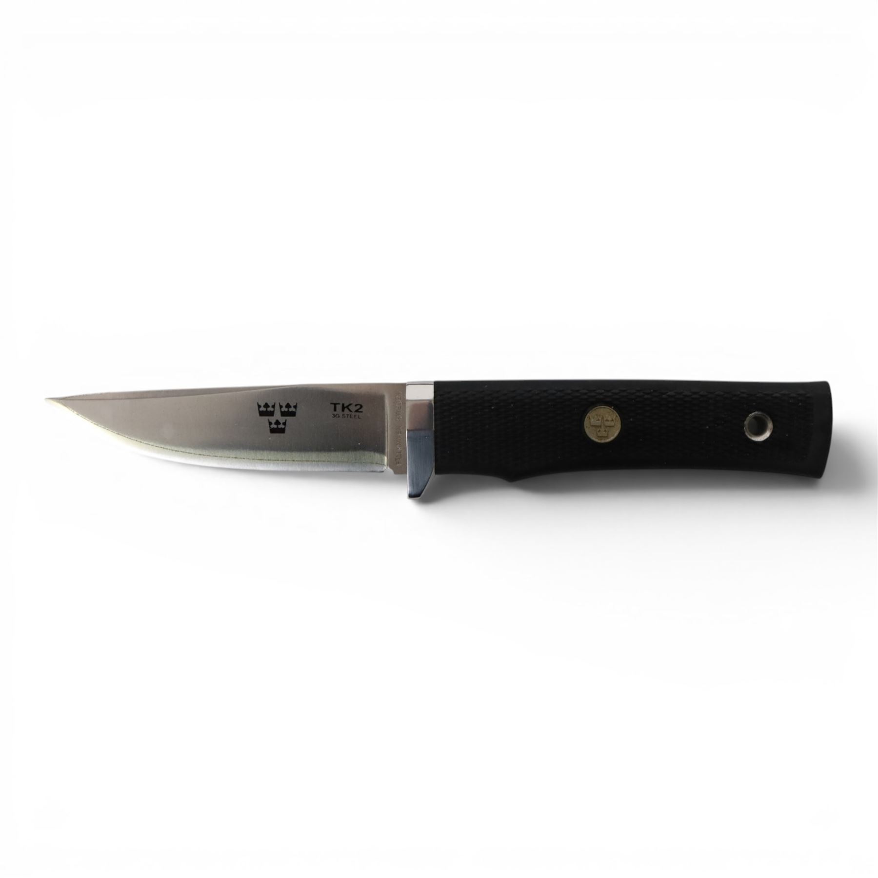 Fallkniven TK2 3G Steel hunting knife, with leather sheath, in presentation box, cased, knife length 21cm 