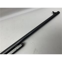 Early 20th century BSA Standard .177 Cal. Air Rifle (No.1), early A prefix number A67, with blued finish, top-loading, push-button underlever action, walnut semi-pistol grip stock with chequered BSA logo L101cm overall; with contemporary canvas case; NB: AGE RESTRICTIONS APPLY TO THE PURCHASE OF AIR WEAPONS.